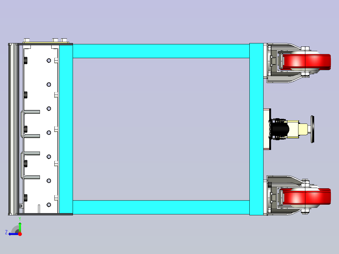 物料转运车右视图