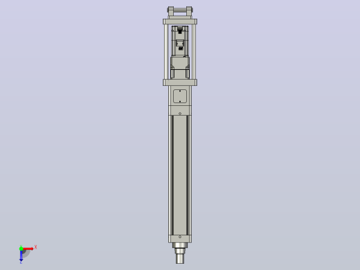 轻载电动缸TPA-ESR100-3210C-L400-M-CB-W-P75-JX-C3俯视缩略图