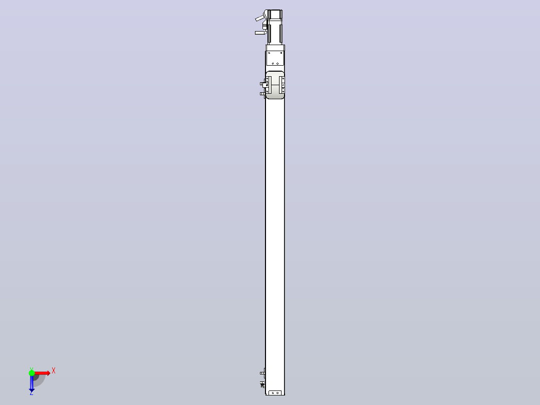 无尘螺杆滑台KCH5M-750-BC-100W-C4俯视图