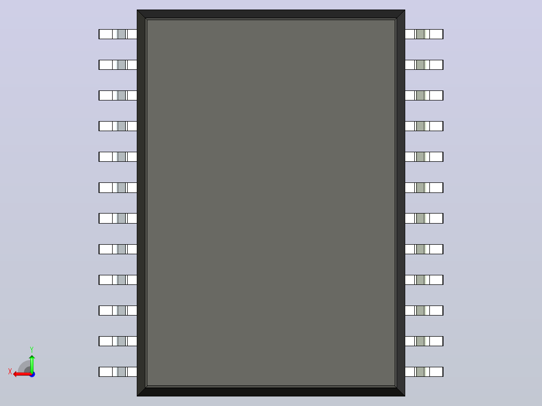 106x SOIC 封装（小外形集成电路）SOIC127P1420X350-24N后视图