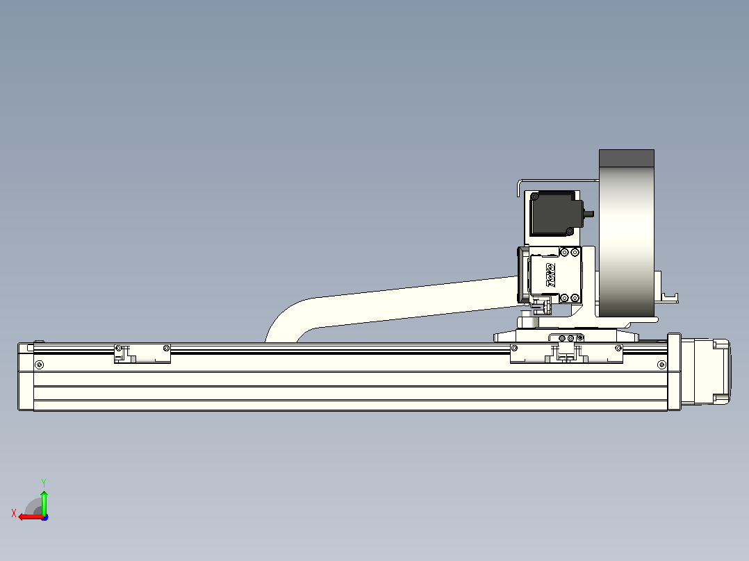 XYGT320-A1-400-250-M-C-0001负载5-8KG XY丝杆模组 内嵌式 XYGT320-A1 替换东佑达TOYO直线滑台模组后视图