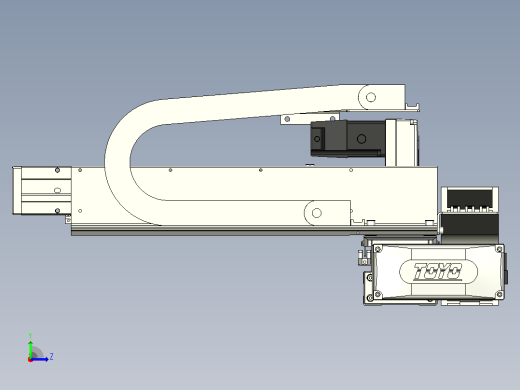 XYGT320-A1-400-250-M-C-0001负载5-8KG XY丝杆模组 内嵌式 XYGT320-A1 替换东佑达TOYO直线滑台模组左视缩略图