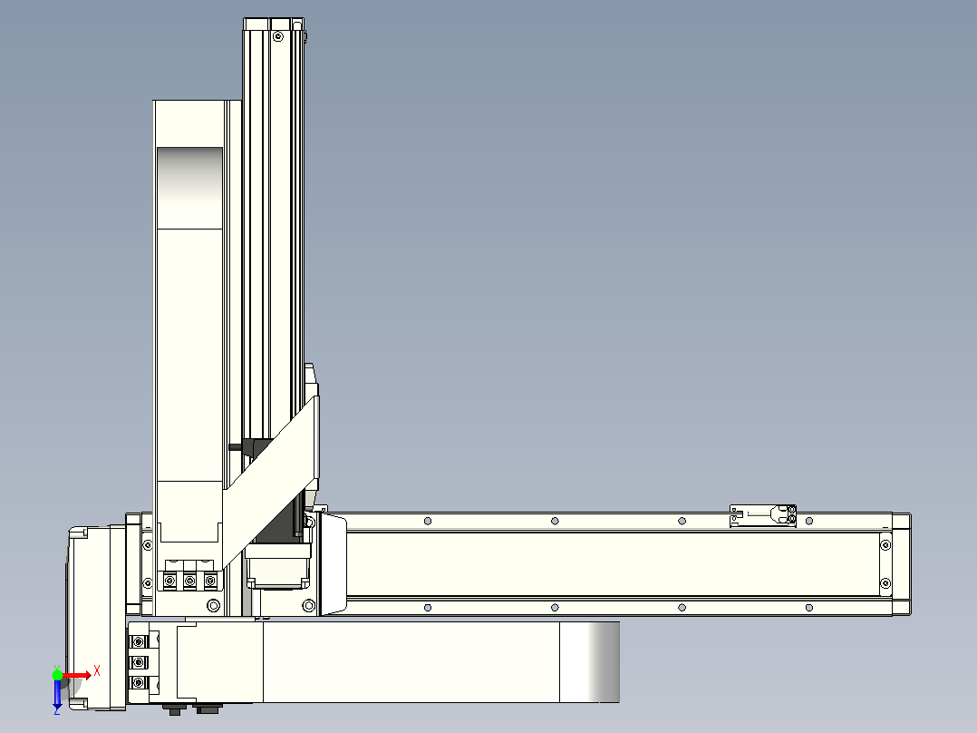 XYGT320-A1-400-250-M-C-0001负载5-8KG XY丝杆模组 内嵌式 XYGT320-A1 替换东佑达TOYO直线滑台模组俯视图