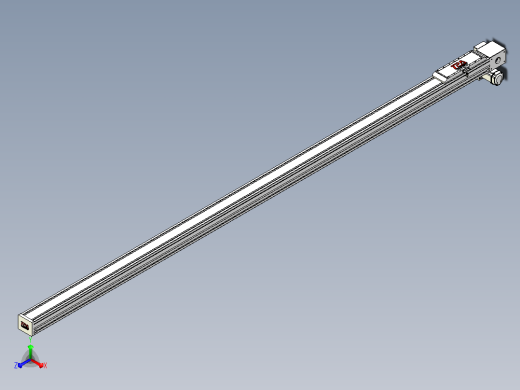 伺服电机集成皮带传动直线执行器TPA-OCB-120-224-L3450-RP-P75-N3正等轴测缩略图