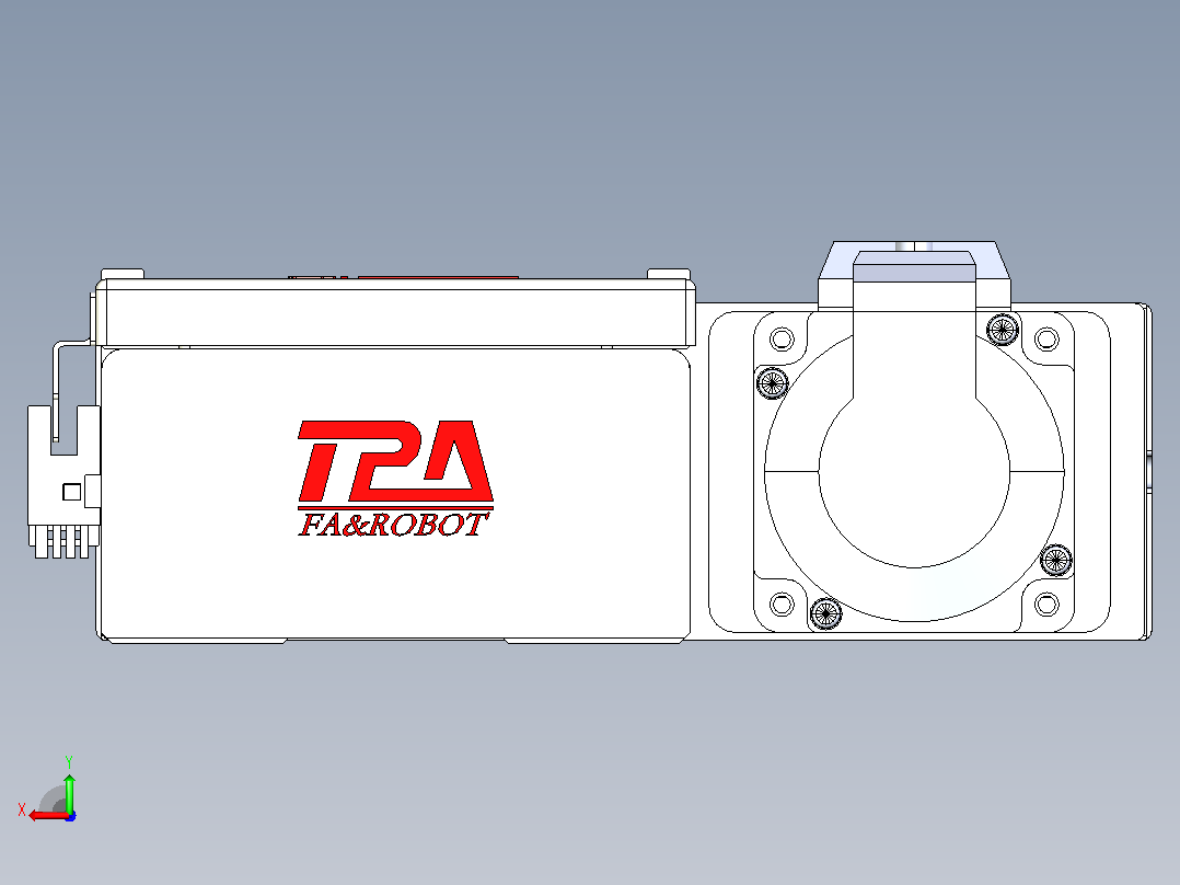 滚珠丝杠直线轴带导轨全封闭TPA-HCR-110D-1610C-L750-ML-C-P40-N3后视图