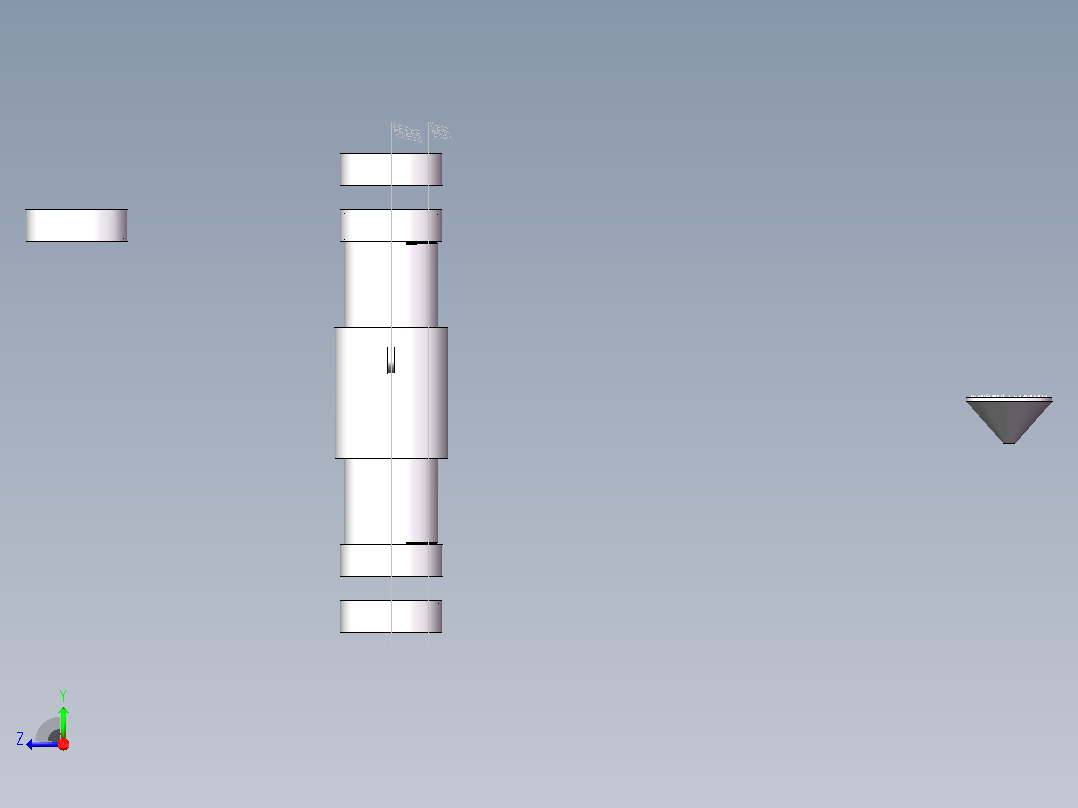 手持摇晃土壤破碎器右视图