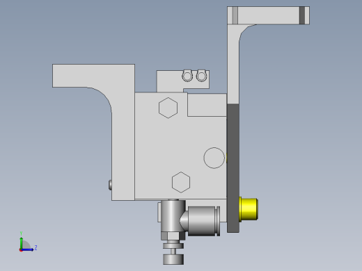 托盘抽拉机构左视缩略图