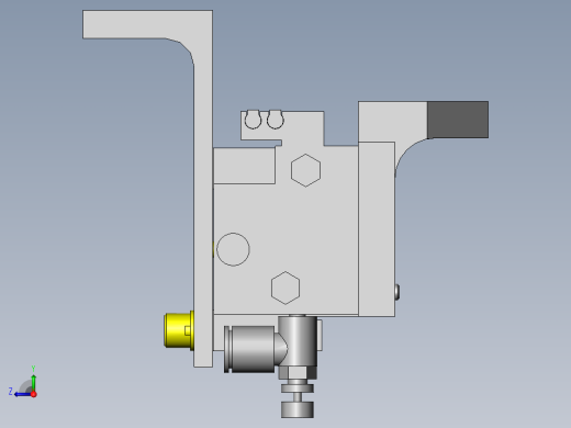 托盘抽拉机构右视缩略图