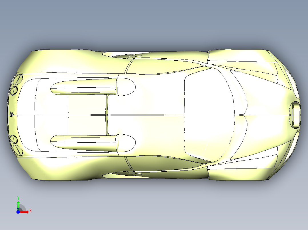 catia 布加迪威龙跑车前视图
