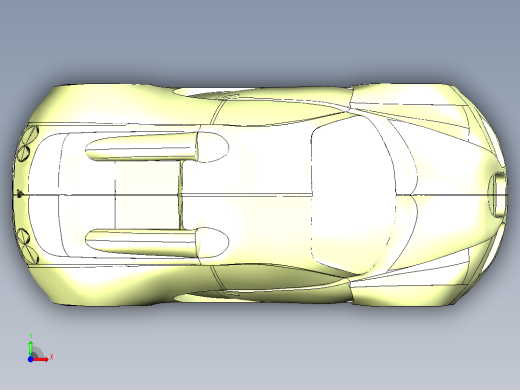 catia 布加迪威龙跑车前视缩略图