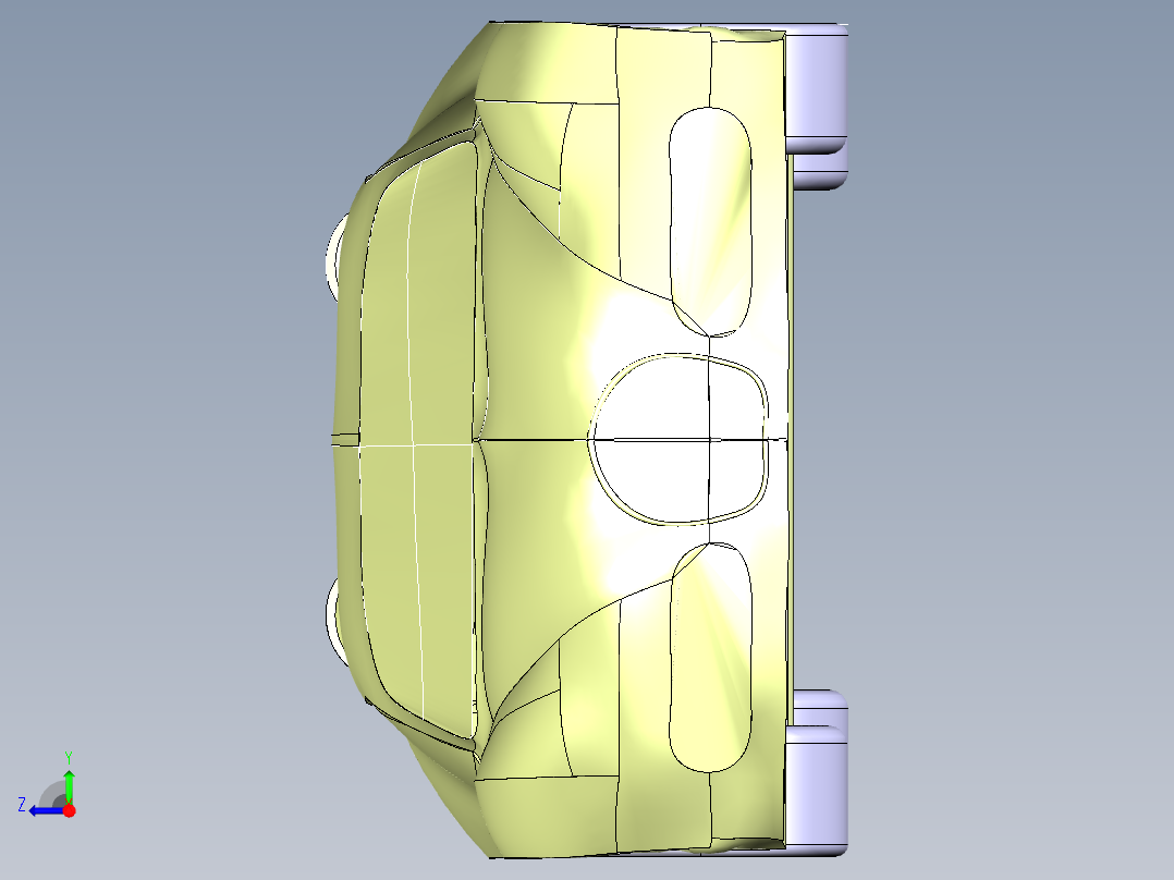 catia 布加迪威龙跑车右视图
