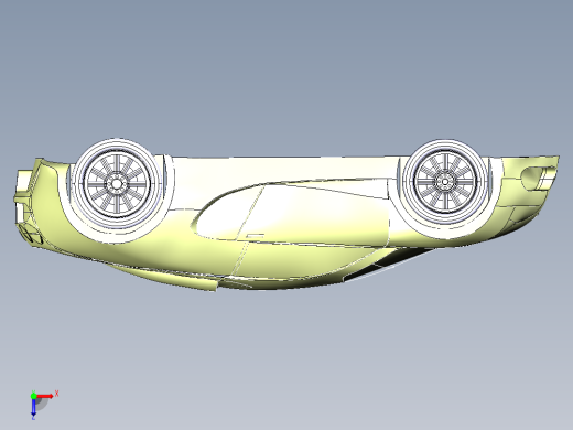 catia 布加迪威龙跑车俯视缩略图