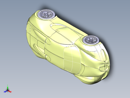 catia 布加迪威龙跑车正等轴测缩略图