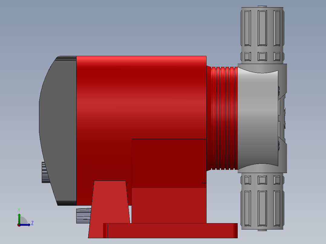 solidworks 计量泵左视图