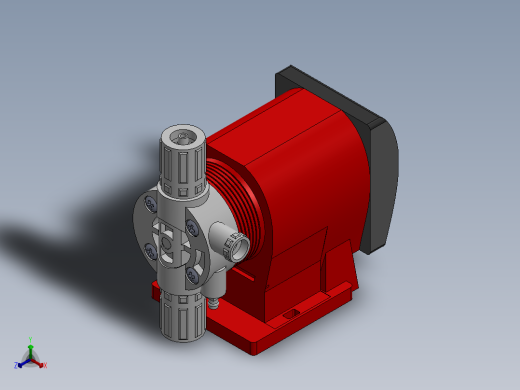 solidworks 计量泵正等轴测缩略图