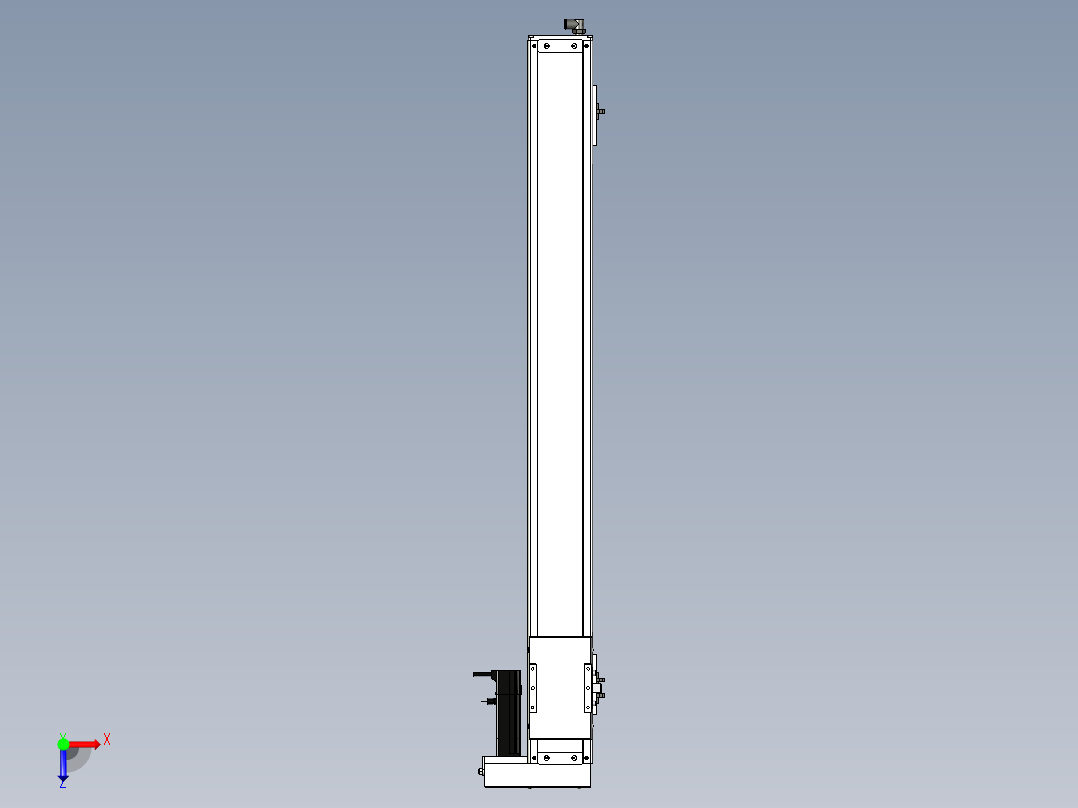 Toyo东佑达直线模组-ECH10-950-BR-100W+煞車俯视图