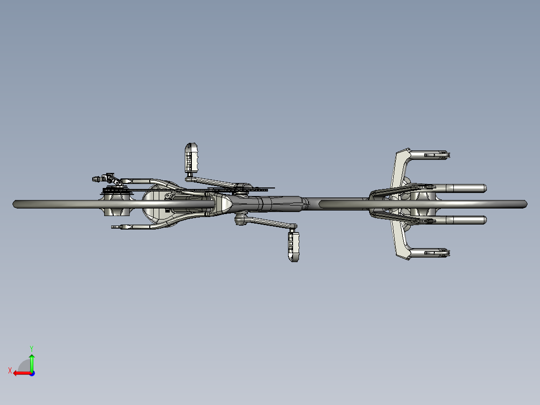 创新结构自行车设备后视图
