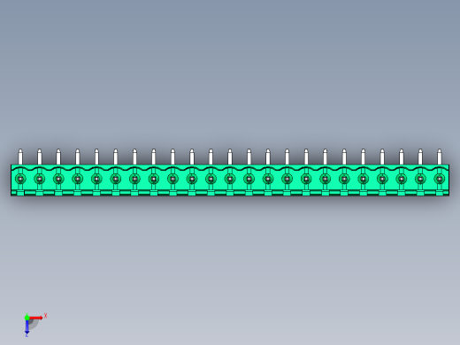 DEGSON 2EDG 系列 5.0mm 可插拔接线端子组-2EDGR-5.0-23P-14-00AH俯视缩略图