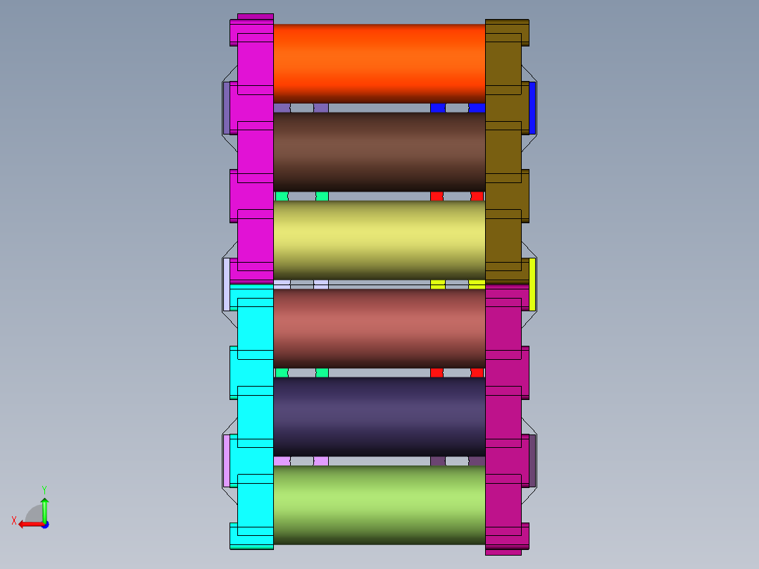 四轮车太阳能电池储能模组后视图