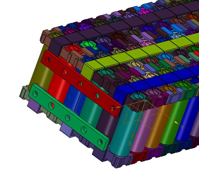 四轮车太阳能电池储能模组