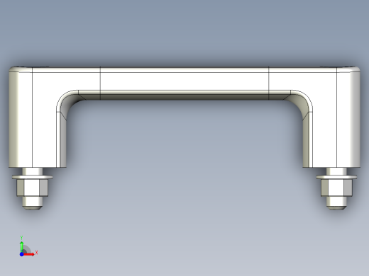 取手(鋁合金)MS-3D多系列多零件图纸模型前视缩略图