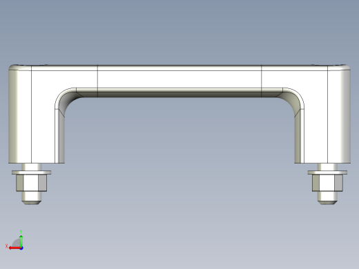 取手(鋁合金)MS-3D多系列多零件图纸模型后视缩略图