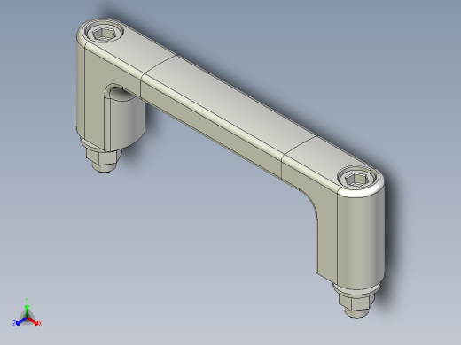 取手(鋁合金)MS-3D多系列多零件图纸模型正等轴测缩略图