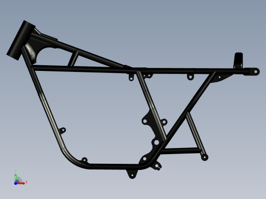 Honda CB75本田车架前视缩略图