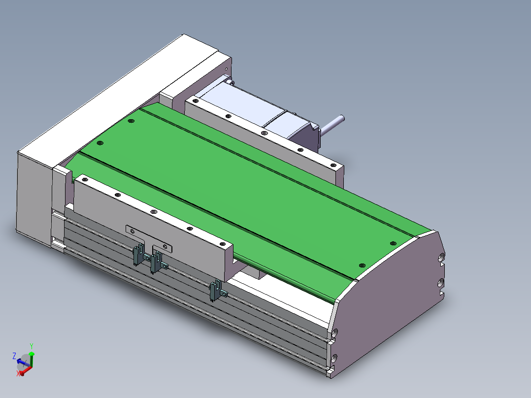 MTH丝杆半封闭模组MTH22-BR-750W主视图
