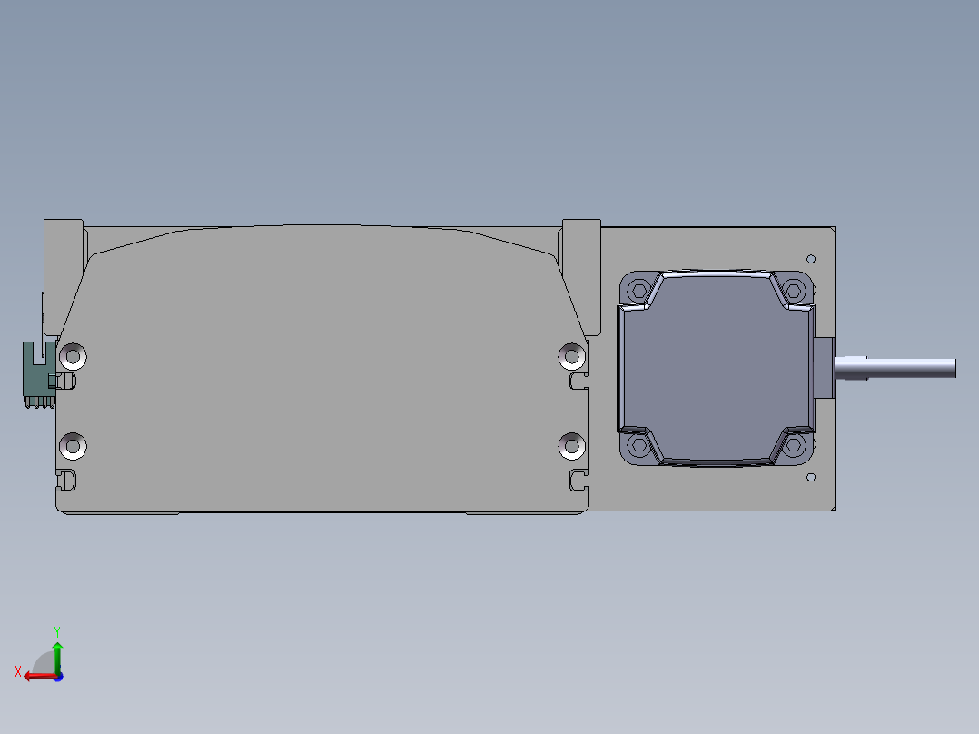 MTH丝杆半封闭模组MTH22-BR-750W后视图