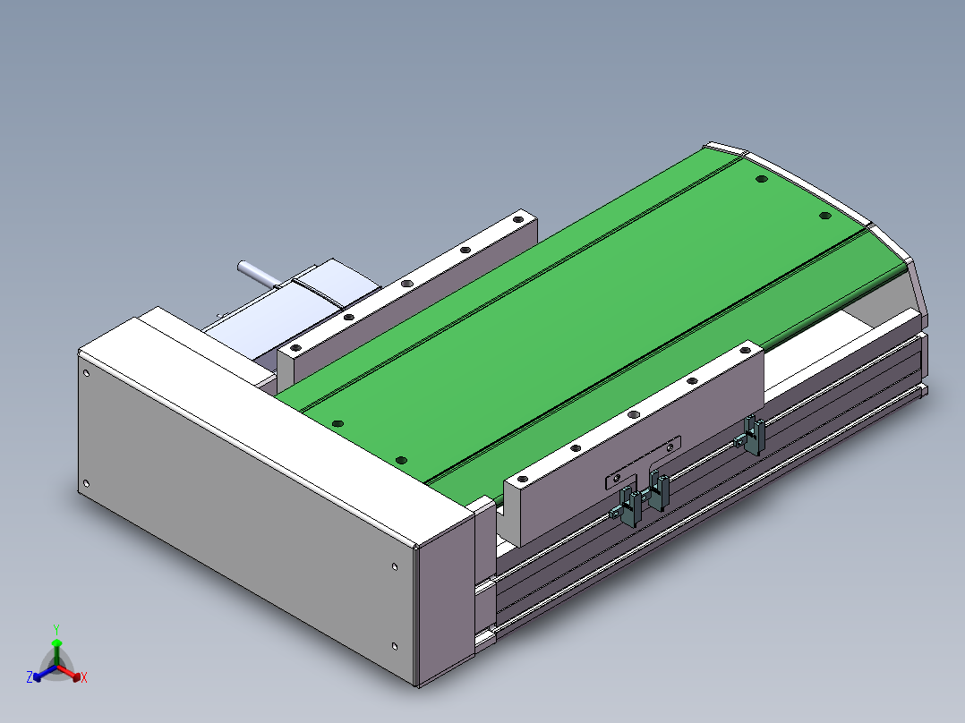 MTH丝杆半封闭模组MTH22-BR-750W正等轴测图