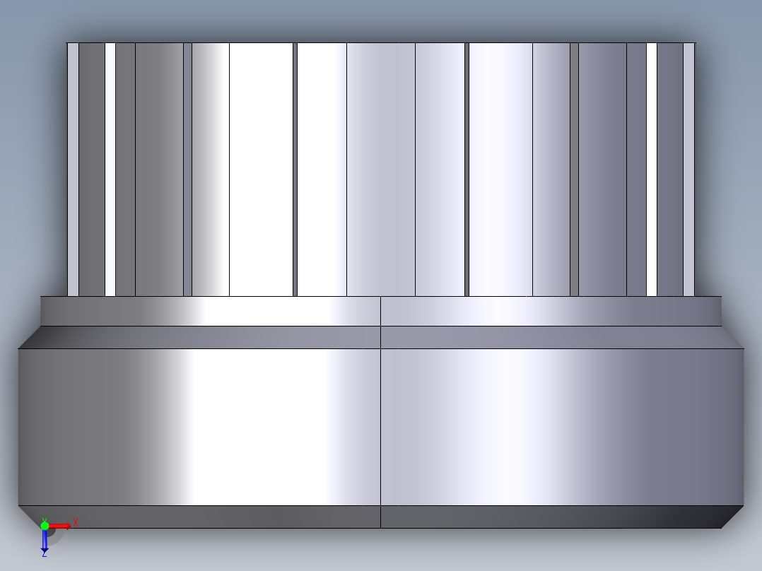 14FBLV 联合布什溶剂焊接，系列学士俯视图