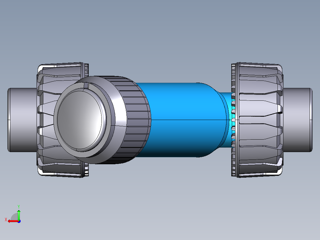 9RVUAT PVC-U透明。随着溶剂焊接女工会端滤沙，系列标准后视图