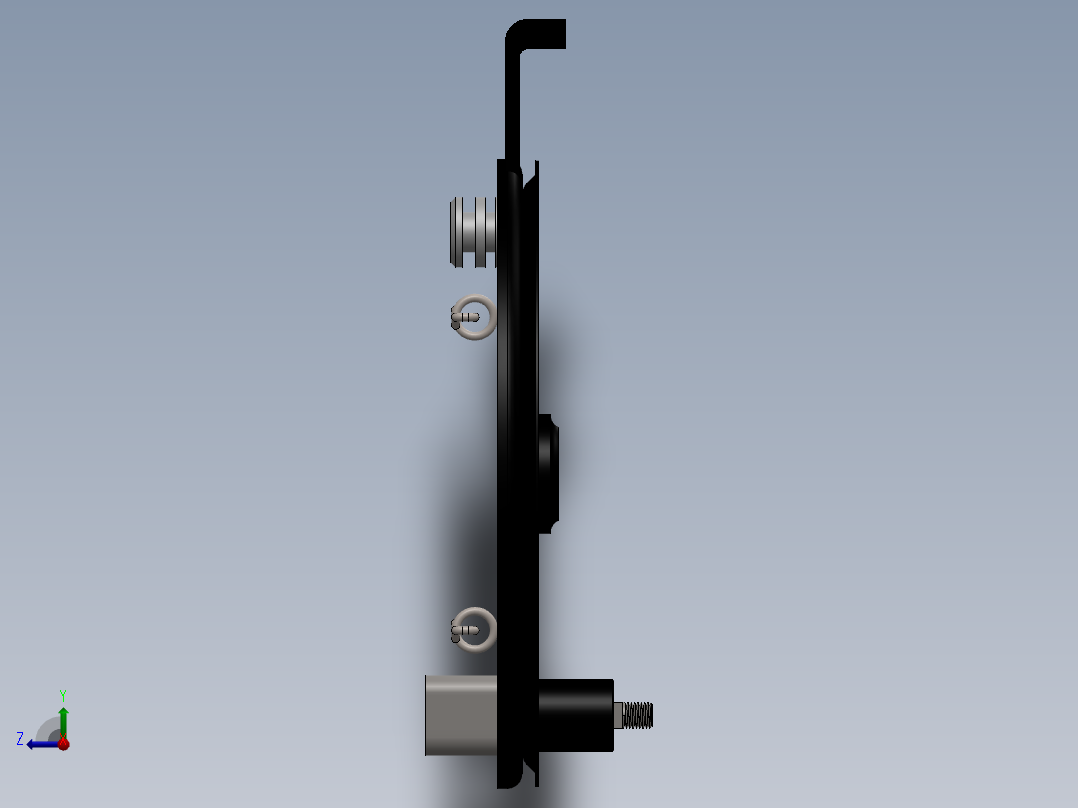 后轮总成右视图