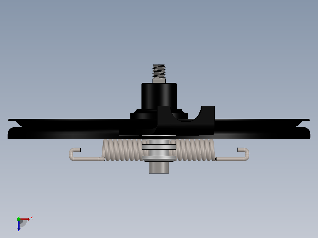 后轮总成俯视图