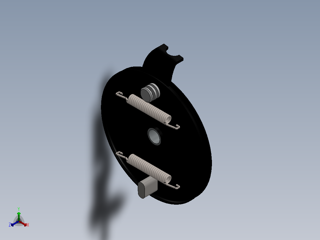 后轮总成正等轴测图