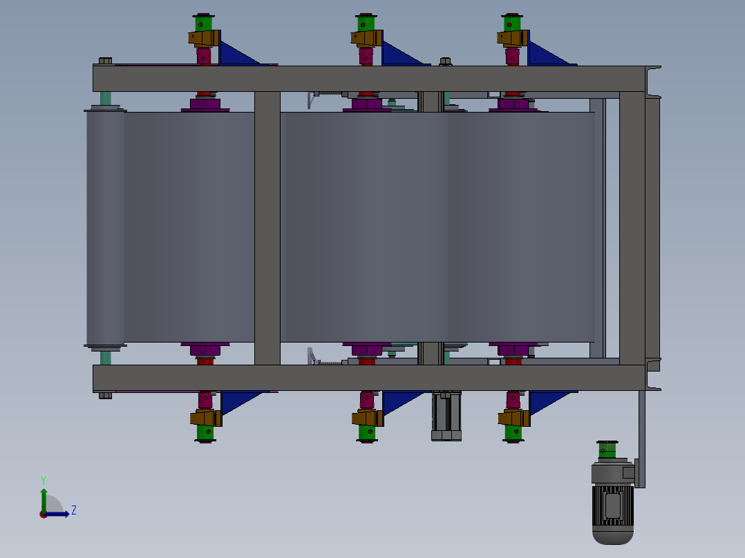 锡箔送料机左视图