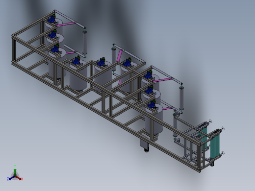 锡箔送料机正等轴测缩略图