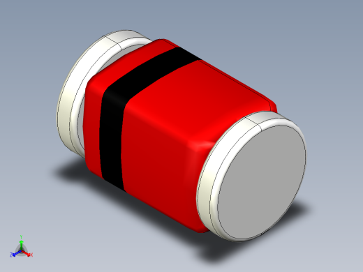 用于二极管或齐纳二极管的MiroMELF SMD外壳，2-1.2-1.2毫米
