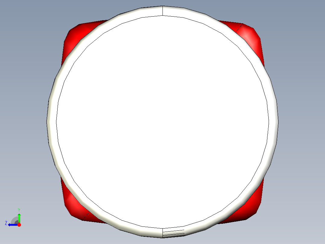 用于二极管或齐纳二极管的MiroMELF SMD外壳，2-1.2-1.2毫米右视图