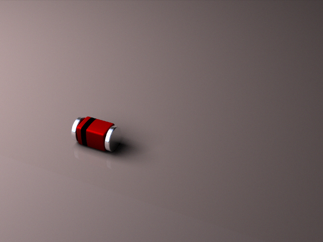 用于二极管或齐纳二极管的MiroMELF SMD外壳，2-1.2-1.2毫米