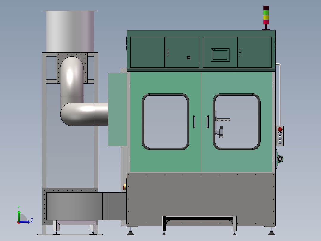 同步带滑台左视图