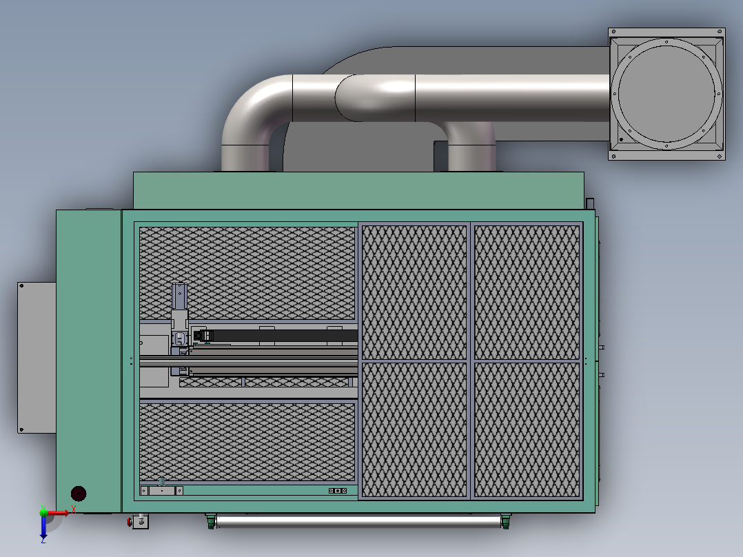 同步带滑台俯视图