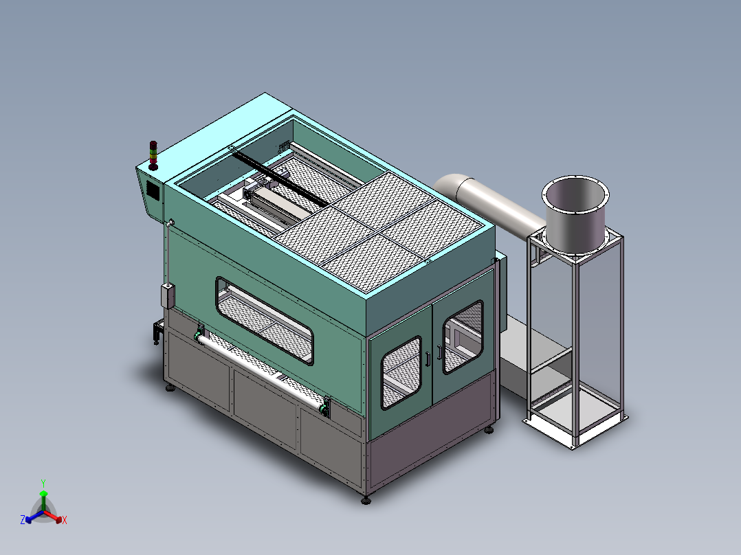 同步带滑台正等轴测图