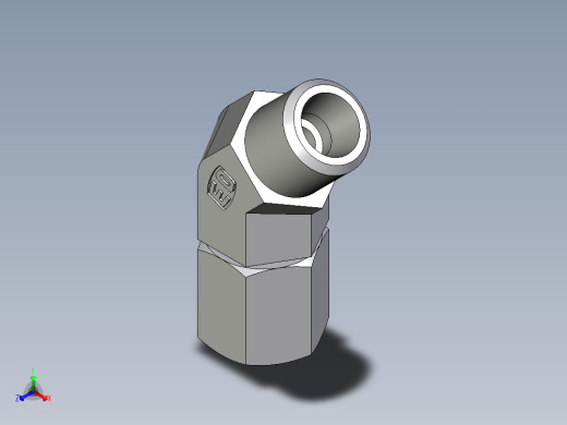 卡套式工业通用硬管接头EO_Swivel_nut_45_deg_elbow_EV06LOMDCF