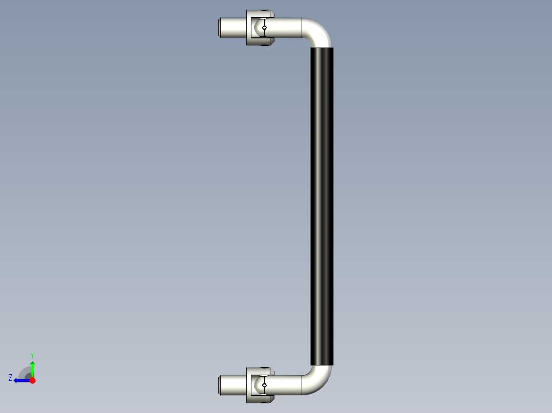 取手(鋼材)MK,EK-3D多系列多零件图纸模型右视图