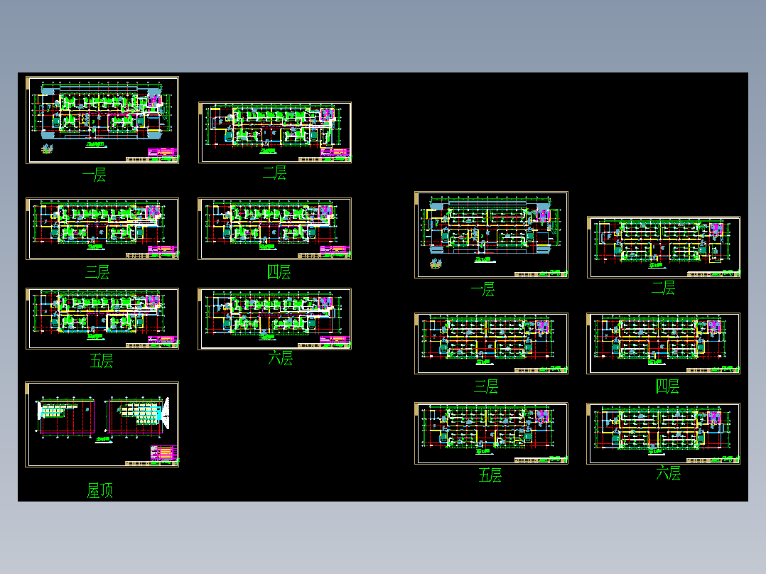 河北某大学教学区多联机项目图纸