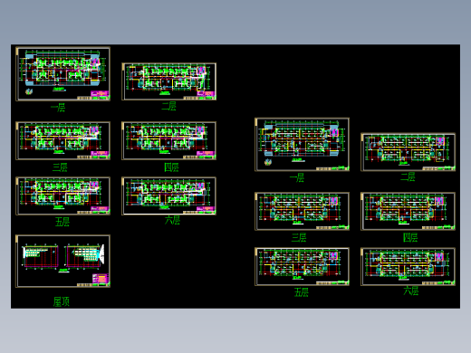 河北某大学教学区多联机项目图纸