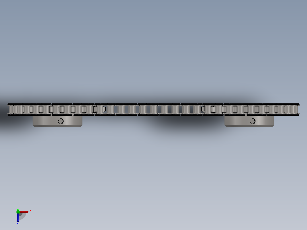 链条和链轮俯视图