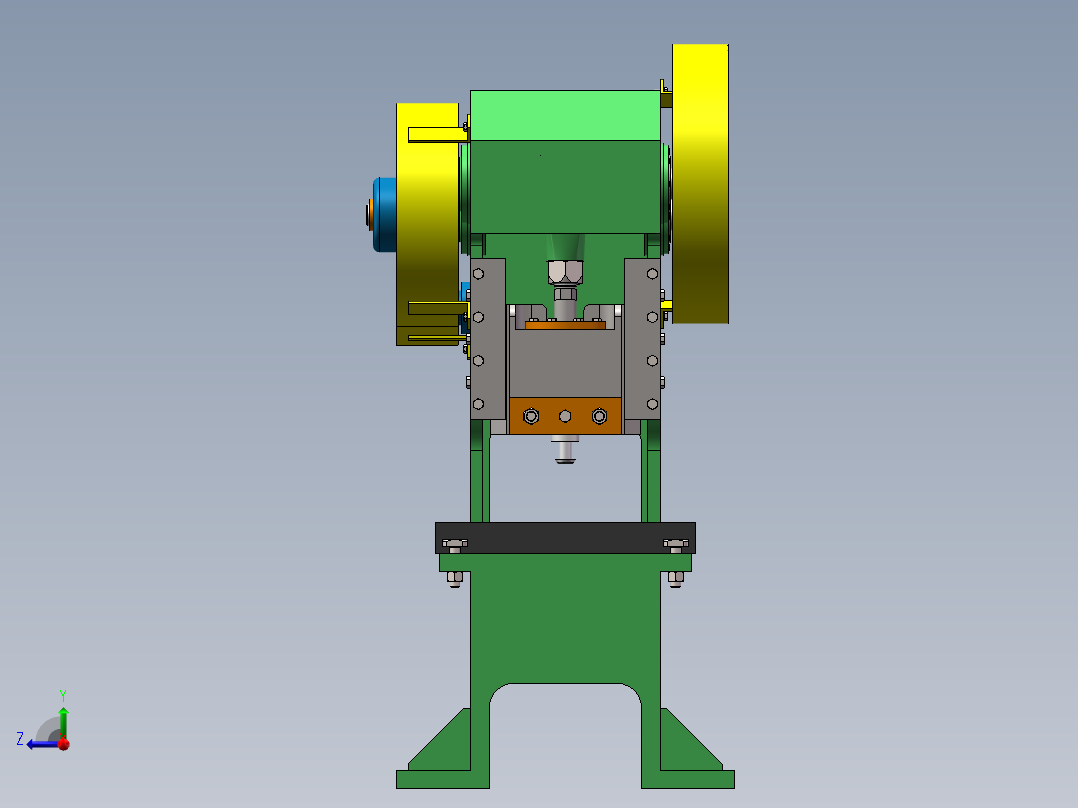 CY40-00小型冲压机床SW2016主视图